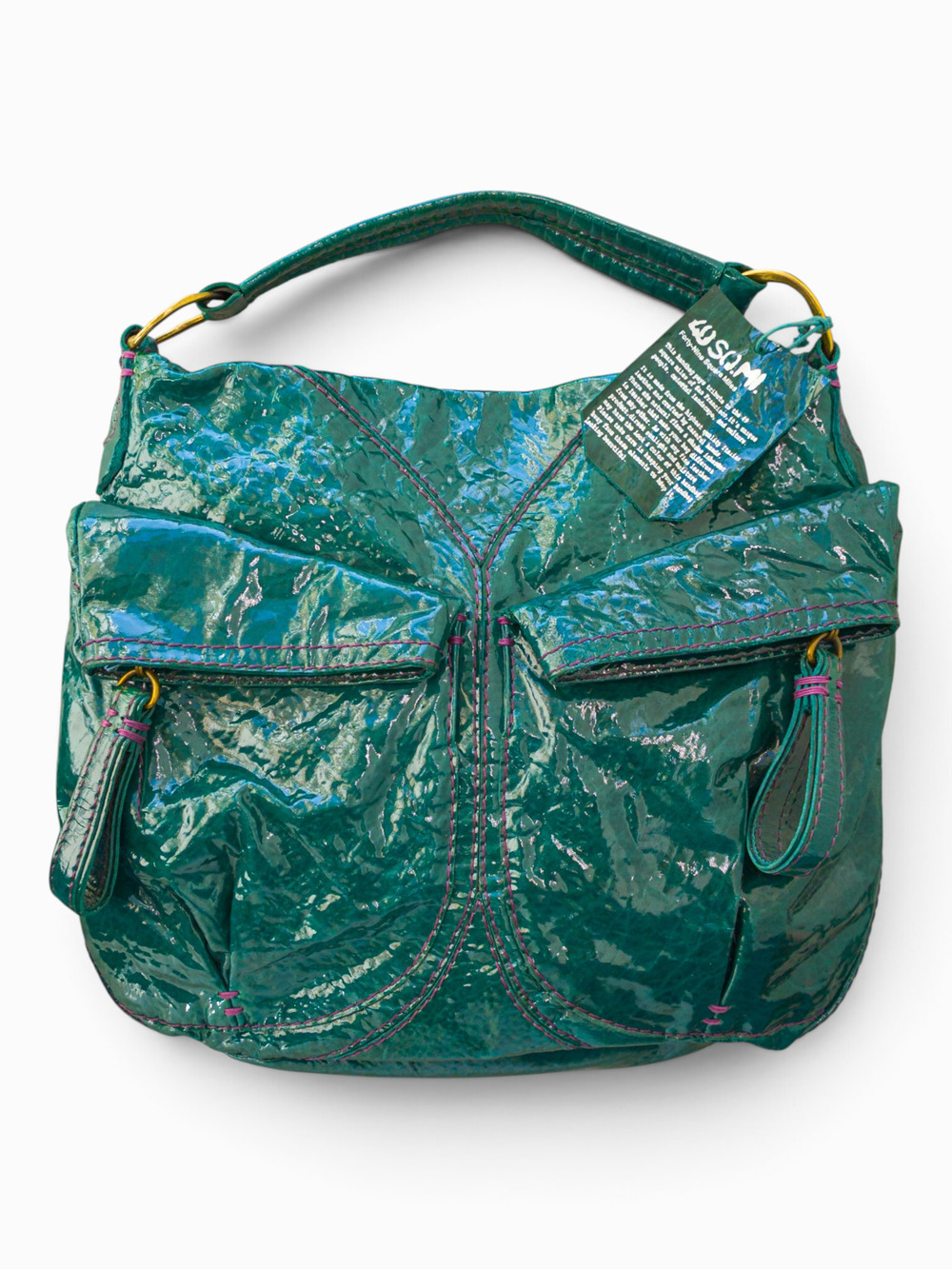 49 Square Miles Turquoise Leather Hobo Bag, San Francisco Brand